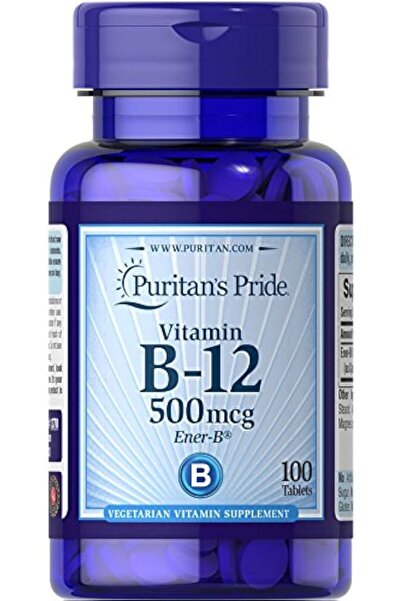 Puritan's Pride أقراص فيتامين ب12 (500 ميكروجرام، 100 قرص)