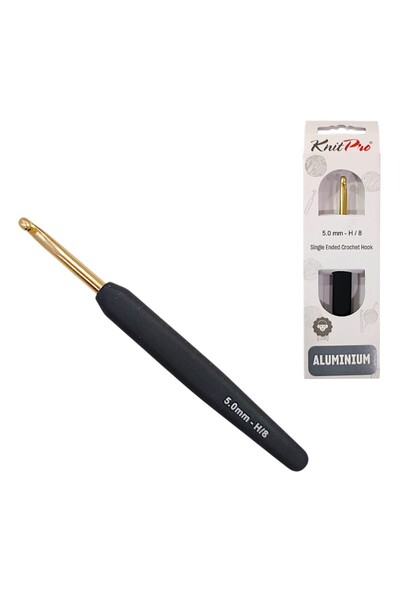 hobimon Knitpro Soft Strappy Gold Hook Crochet - 5mm