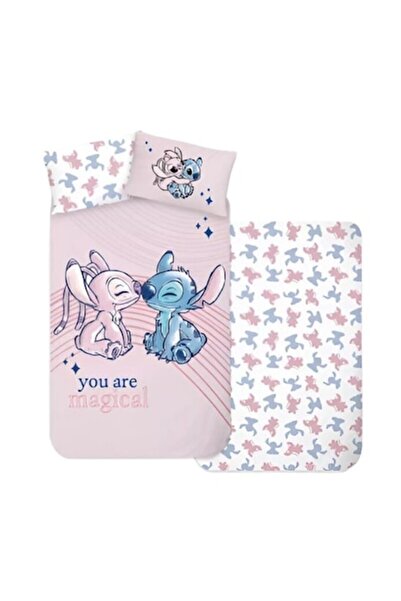 BrandMac Set de lenjerie de pat Lilo și Stitch, câinele Star