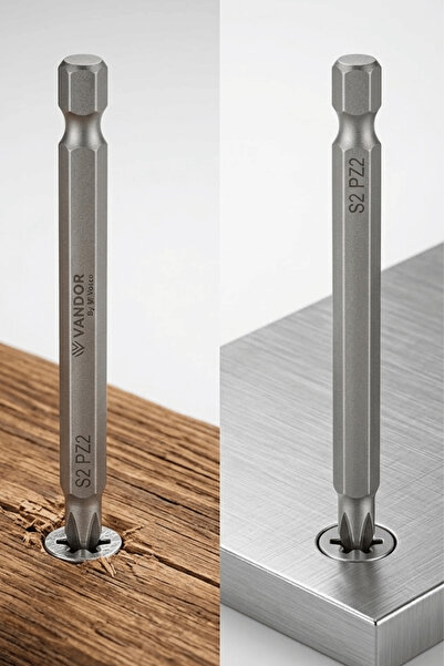 Vandor Bits Uç Matkap Ucu Tornavida Ucu Vidalama Ucu S2 Yüksek Kalite Çelik S...