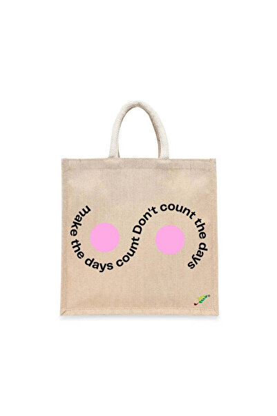 BYFT Tote Bag - Make the days count, Don't count the days Printed Carry-All C...