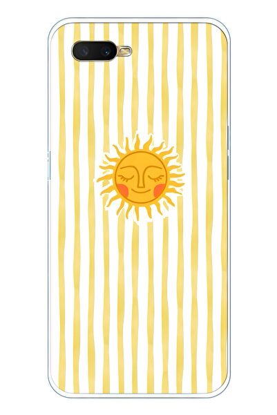 FLAMENKO حافظة هاتف شفافة متوافقة مع هاتف اوبو A5S / AX7 / A12 باللون الأصفر ...