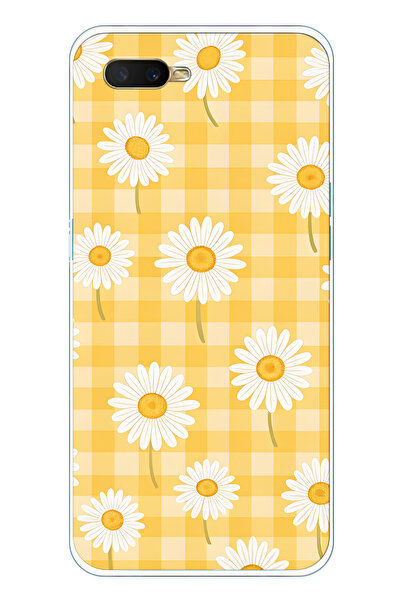 FLAMENKO حافظة هاتف شفافة متوافقة مع هاتف اوبو A5S / AX7 / A12 باللون الأصفر ...