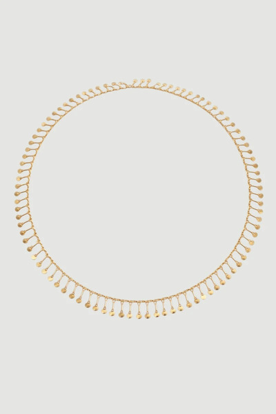 Gusto Sallantılı Uzun Kolye - Gold