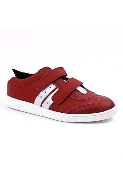 tino Pantofi casual ,unisex , pentru copii , din piele naturala 3229-ROSU/ALB