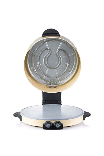 Yallabena صانعة بيتزا كهربائية بقوة 1800 واط، تسخين مزدوج الجوانب، صينية غير ...