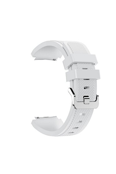 Gpack Inteya Hiwatch Lite Kordon Kayış Çizgili Silikon 22/CZG Beyaz