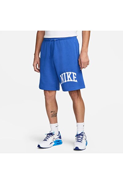 Nike Sportswear Club Erkek Mavi Havlu Kumaş Şort