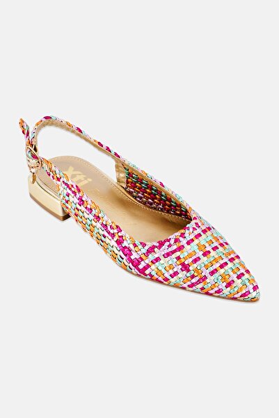 XTI أحذية نسائية بكعب ذو ملمس بارز قابلة للتعديل ومزخرفة، متعددة الألوان