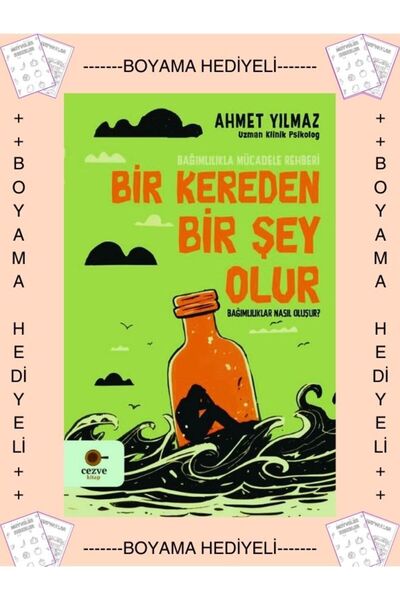 Cezve Kitap Boyamalı Bağımlılıkla Mücadele Rehberi Bir Kereden Bir Şey Olur B...