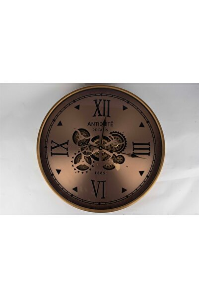 Mikasa Moor Bronz Yuvarlak Duvar Saati 60x8cm
