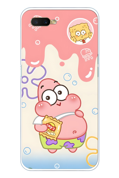 FLAMENKO حافظة هاتف شفافة متوافقة مع هاتف أوبو A5S / AX7 / A12 من باتريك ستار...