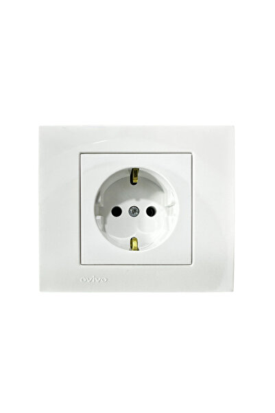 OVİVO Ovivo white grounded socket FRAMELESS