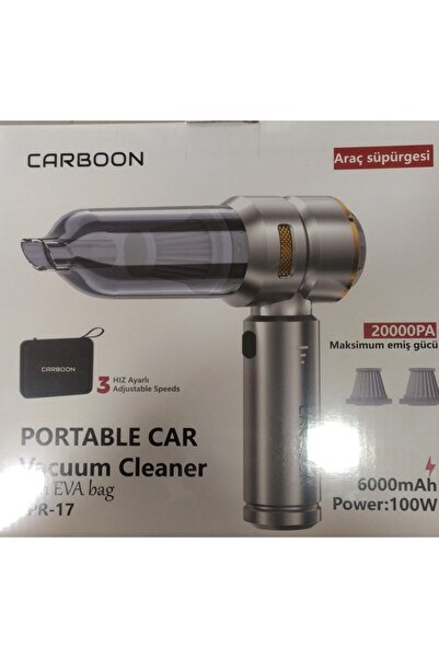 Teknokap CARBOON taşınabilir şarjlı araç süpürgesi 3 kademeli 20.00PA 9 ADET ...