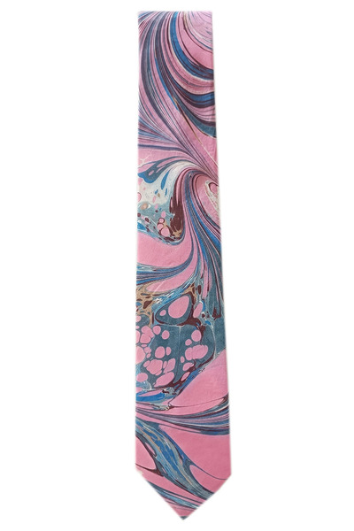ELİFEBRU exclusive handicrafts EBRU SANATI EL YAPIMI PEMBE KAHVE MAVİ İPEK KR...