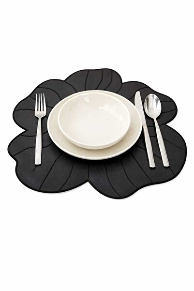 2Ddesign 6 Adet Papatya Nakışlı Deri Supla-Kolay Temizlenebilir Amerikan Servis