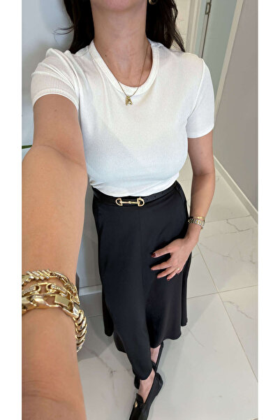 BİRCANÇİL Tonwe Εκρού κοτλέ Με γκλίτερ Μπλούζα