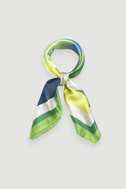 Gusto cu imprimeu geometric Eșarfă - Verde