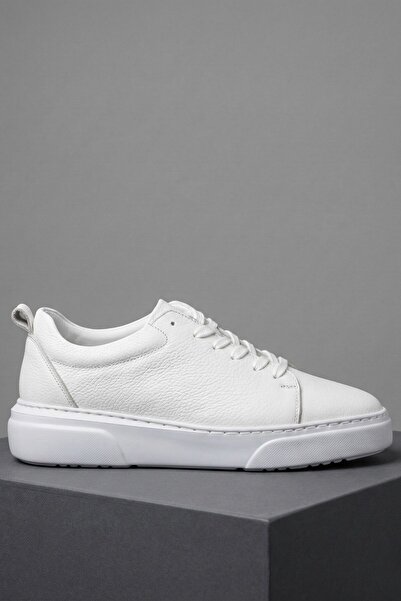 MUGGO حذاء LEONS جلد أصلي للرجال ذو نعل سميك وأربطة كاجوال يوميًا حذاء رياضي