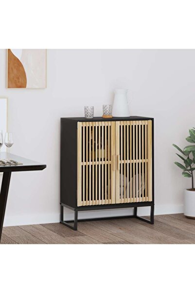 Concept Sideboard, black, 60x30x75 cm, processed wood