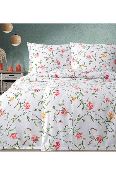 NazeninHome Ranforce bumbac 100% pentru o persoană cearșaf Set de 2 (2 bucăți...