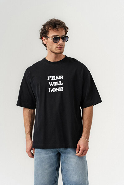 go gang own Μπλουζάκι Emotions Sırt Tasarım Detailed Crew Neck oversized