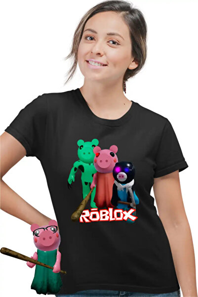 OEM Tricou Femei Piggy Dinopiggy Roblox Mimiblue