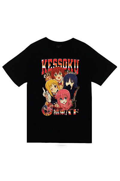 fame-stoned Bocchi the Rock - Kessoku Band - Anime Printed Unisex 100% Cotton...