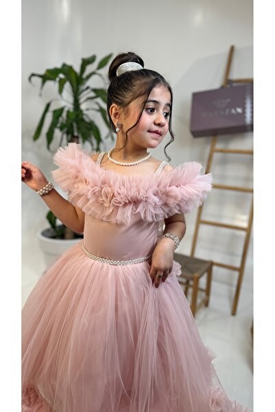 Warazan فستان تل بناتي كلوش