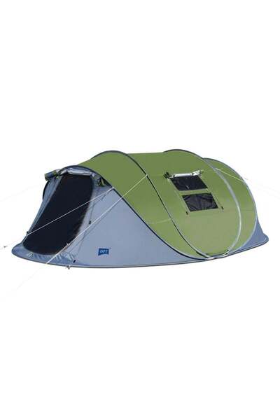 DPT Automatic Tent Nylon, Hiking Tent, Green*Gunmetal, Size 380*260*130 cm