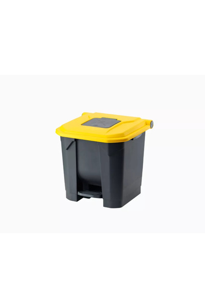 DİKBAŞ KONTEYNER 30 LT ÇÖP KOVASI ANTRASİT-SARI
