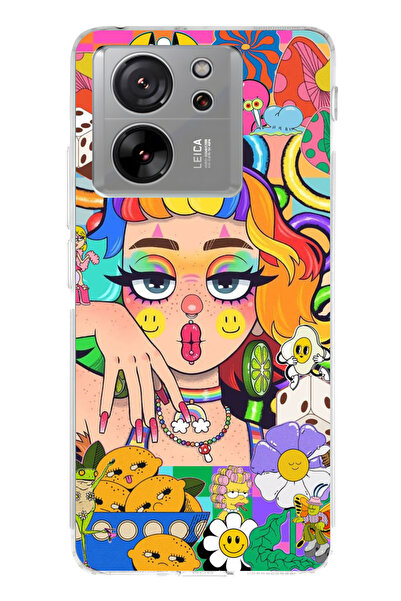 lelia حافظة هاتف شفافة متوافقة مع Mi 13T مطبوع |   مجموعة كروماتيكا أورا