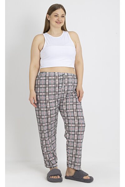 LOTTEBELLA Large Size Cotton Pack Thin Breathable Fabric E Plaid Detailed Paj...