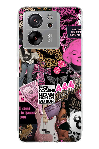 lelia حافظة هاتف شفافة متوافقة مع Mi 13T مطبوع |   مجموعة كروماتيكا أورا