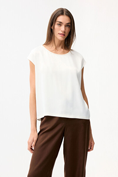 Love My Body Saten Dokuma Bluz