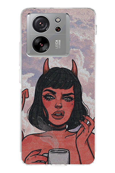 lelia حافظة هاتف شفافة متوافقة مع Mi 13T مطبوع |   مجموعة كوين مود فام: كوليك...