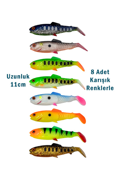 ALASTOR Balık Yemi Suni Balık Yemi 10.3gr Silikon Doğal Görünümlü 3 Boyutlu S...