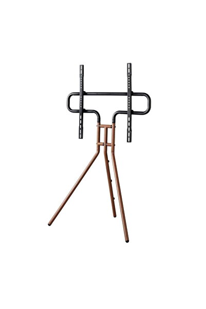 Hama حامل تلفزيون بتصميم إيزل، ارتفاع قابل للتعديل، مظهر خشب الجوز