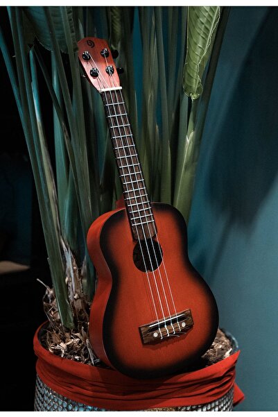 Namaruna Ukulele lucrat manual - Finisaj cu efect Sunburst (4 corzi)