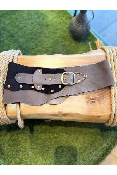 Yılday Gür Butik إكسسوار إنديجو مصنوع يدويًا من جلد النوبوك و D جلد - تصميم م...