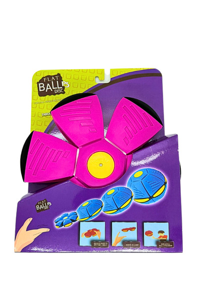 Frisbee Transformable Flat Ball, Flying Disc that Transforms into a Ball