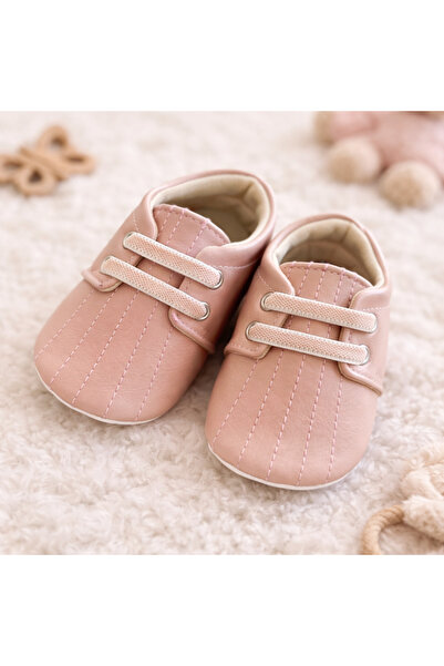 Happy Baby Butik حذاء بيبي جيرل بطانة مانعة للانزلاق للخطوة الأولى باللون الوردي