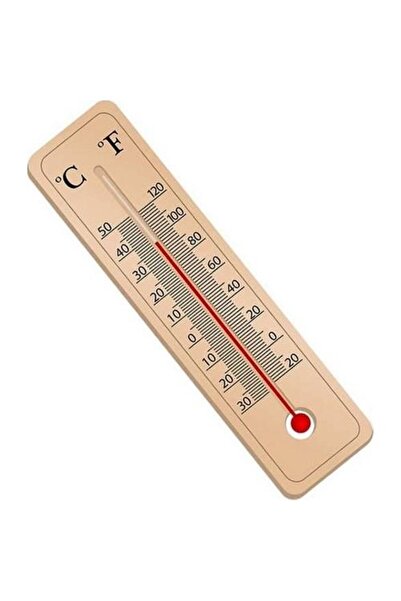 Empressco Büyük Ahşap Termometre 5-25 Cm Oda Sıcaklığı Ve Sıcaklık Ölçme Term...