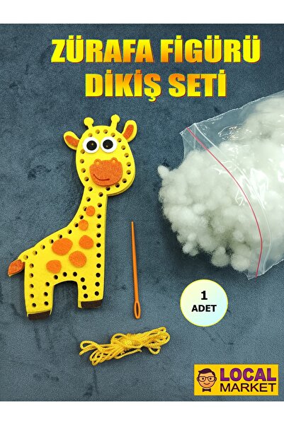 Giraffe Sewing Kit, Make Your Own Toy, Ready Made Felt Sewing Figures, Crafts for Kids
