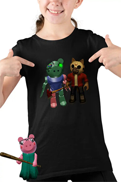 OEM Tricou Copii Fete Robby Doggy Roblox Piggy Pigy