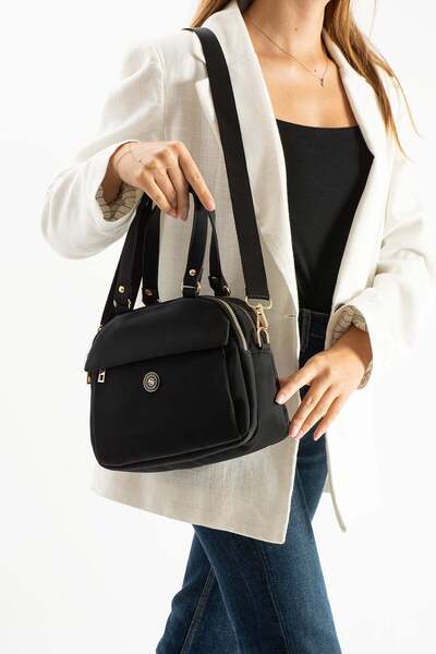 Ayakkabı Fuarı Elit SNMS-1431C Femei geantă de umăr Negru