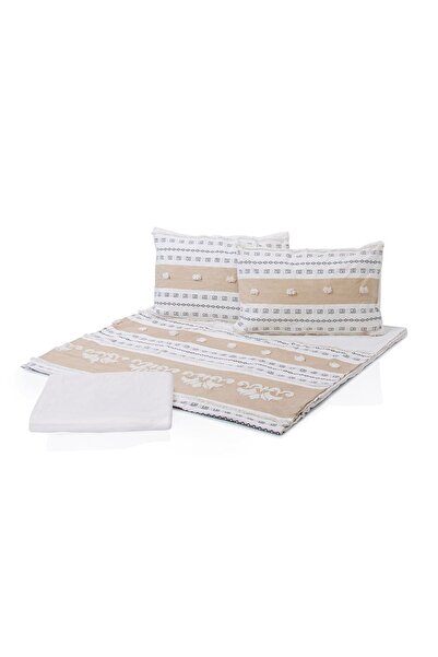 Midas Furniture Raylee Bedding Set King Size 4 Pcs White