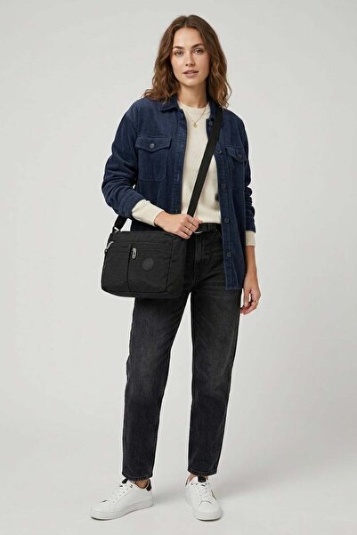 Ayakkabı Fuarı إليت SNMSI-4006T للنساء مقاوم للماء حقيبة كتف أسود