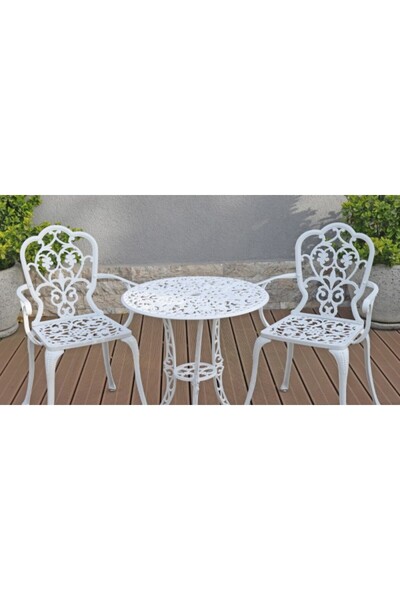 Kala Garden Set mobilier de grădină cu 2 scaune Silva, alb