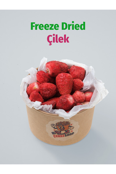 ÇITLAT ÇEREZ SHOP Çilek Kuru Meyve Cipsi – Dondurularak Kurutulmuş Freeze Dri...